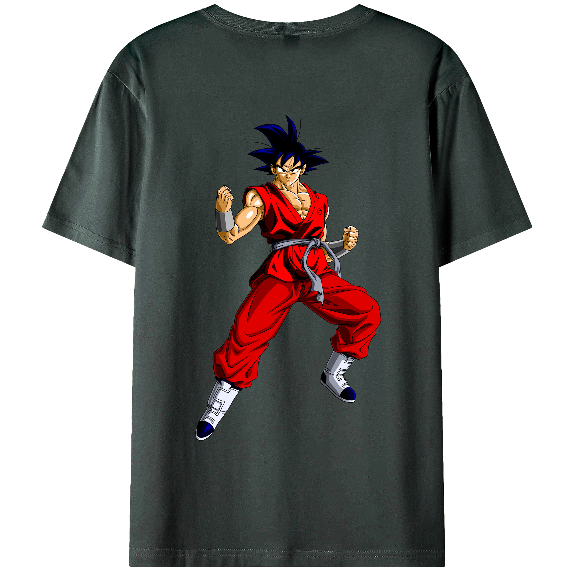 （画像用） ドラゴンボール 孫悟空（そん ごくう）Son Goku カカロット DRAGON BALL Kakarotto 綿100％ メンズ半袖Tシャツ（バックプリント） 通気性